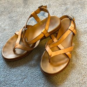 Kork-Ease tan leather sandals, size 6/36.5
